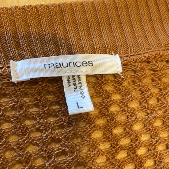 Maurices large oversized cardigan in rust brown - Picture 3 of 5